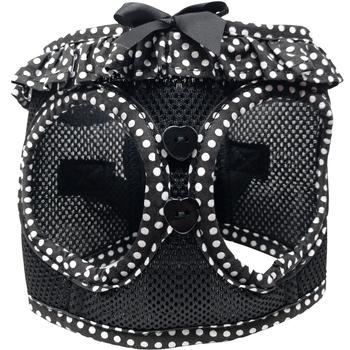 American River Choke Free Dog Harness - Black Polka Dot