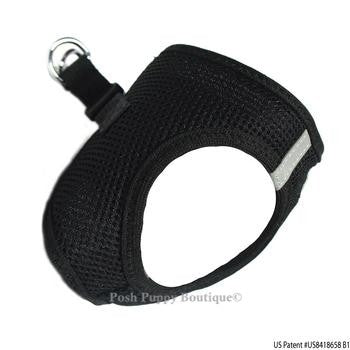 American River Ultra Choke Free Dog Harness- Black - Posh Puppy Boutique