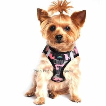 American River Ultra Choke Free Dog Harness Camouflage Collection - Pink Camo - Posh Puppy Boutique