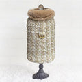 Annabella Dog Coat: Gold Ore