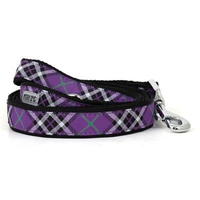 Bias Plaid Purple Collar & Lead Collection - Posh Puppy Boutique