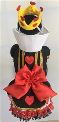 Big Bow and Hearts Queen Dress Dog Costume - Posh Puppy Boutique