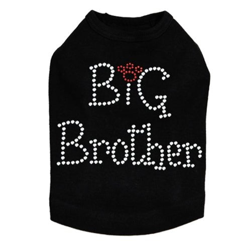 Big Brother Rhinestones Dog Tank- Many Colors - Posh Puppy Boutique