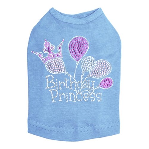 Birthday Princess Rhinestone Tank- Many Colors - Posh Puppy Boutique