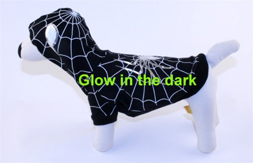 Black Spider Dog Costume Glow in the Dark - Posh Puppy Boutique