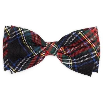 Black Stewart Plaid Bow Tie - Posh Puppy Boutique