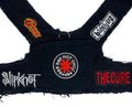 Black Upcycled Denim Rocker Harness- Red Hot Chili Peppers
