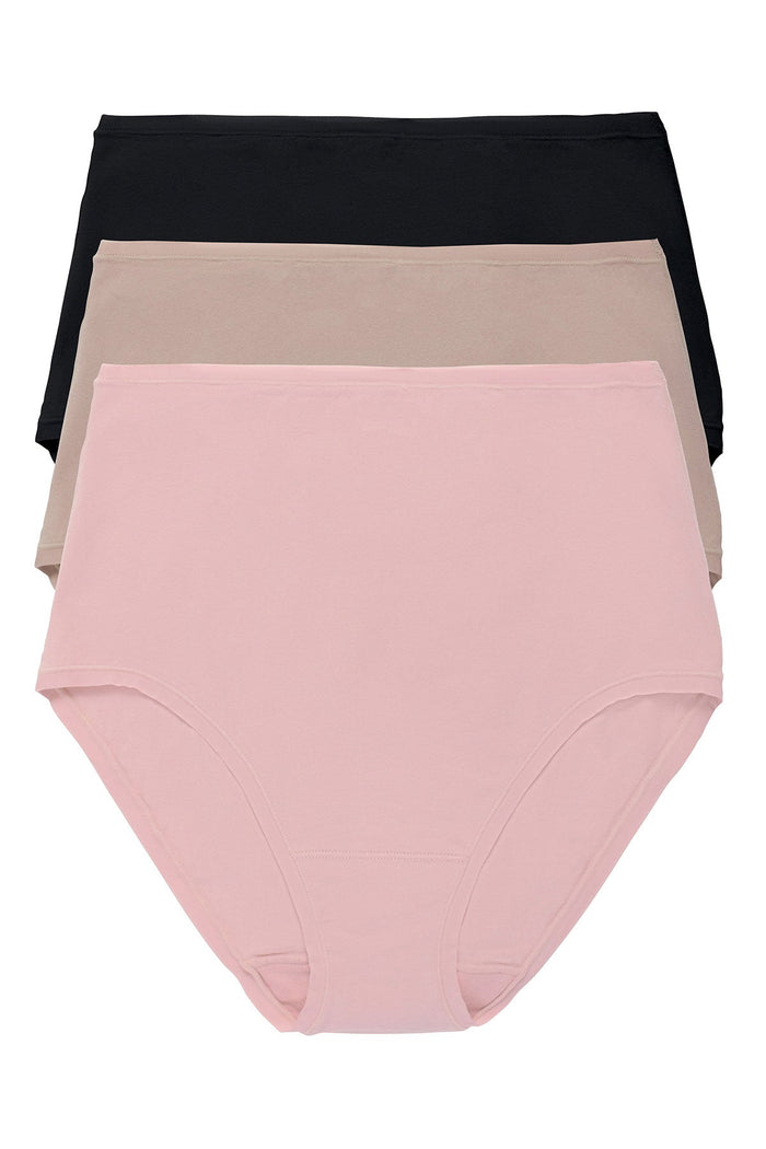 Bliss Bare Cotton High Waist Brief 3-Pack