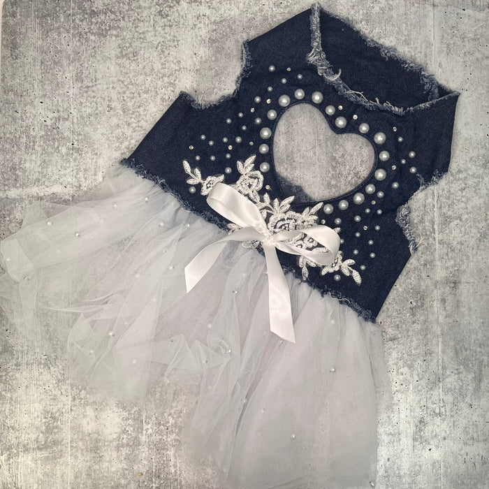 Blue Denim Bride Dress