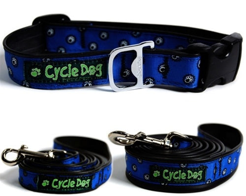 Blue Icon Plastic Quick Release Dog Collar & Leads - with Built in Bottle Opener! - Posh Puppy Boutique
