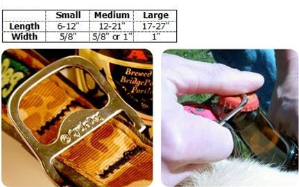 Blue Icon Plastic Quick Release Dog Collar & Leads - with Built in Bottle Opener! - Posh Puppy Boutique