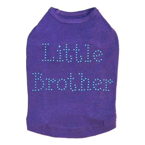 Blue Little Brother Nailheads Dog Tank- Many Colors - Posh Puppy Boutique