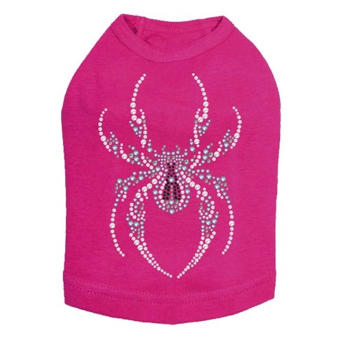 Blue Spider Rhinestones Tank Top - Many Colors - Posh Puppy Boutique