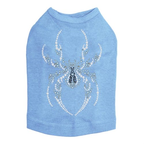 Blue Spider Rhinestones Tank Top - Many Colors - Posh Puppy Boutique