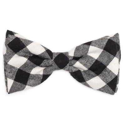 Buffalo Bow Tie - Black And Off White - Posh Puppy Boutique