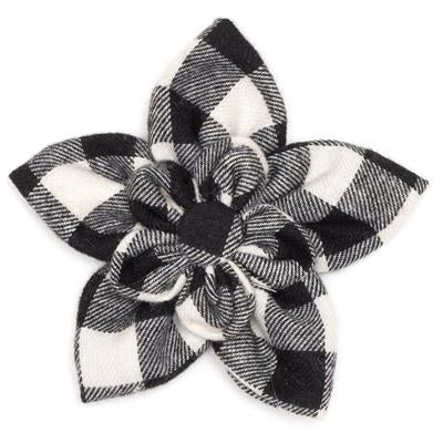 Buffalo Flower Slider - Black And Off White - Posh Puppy Boutique