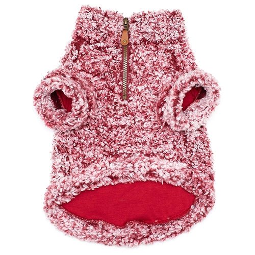 Burgundy Wubby Fleece 1/4 Zip Pullover