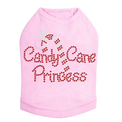 Candy Cane Princess Rhinestone Tank - Many Colors - Posh Puppy Boutique