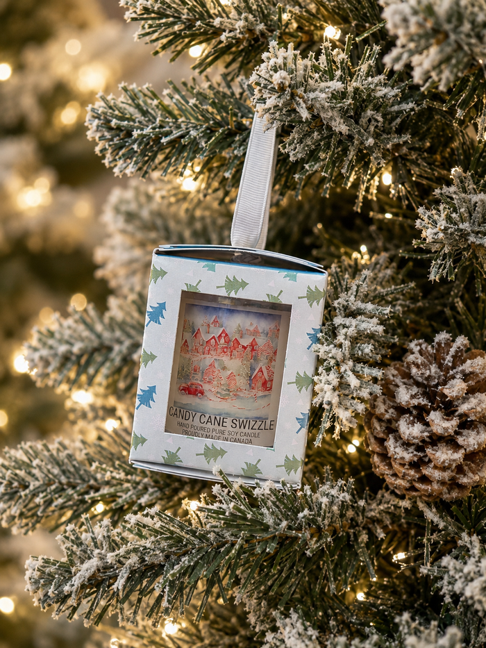 Candy Cane Swizzle Ornament