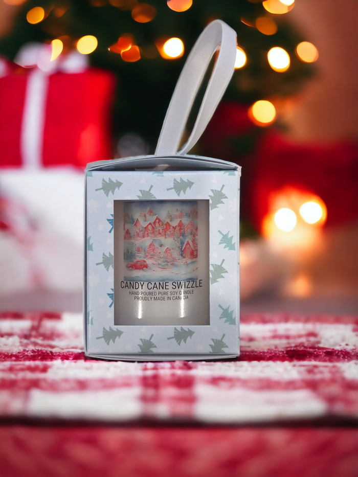Candy Cane Swizzle Ornament
