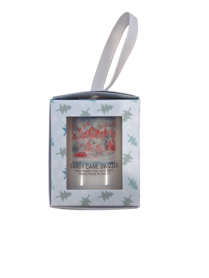 Candy Cane Swizzle Ornament