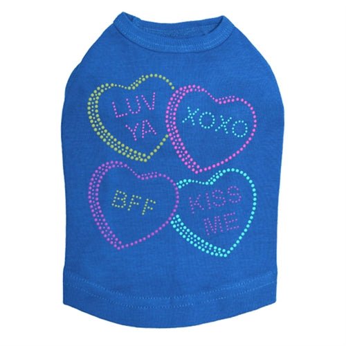Candy Conversation Hearts #2 Tank - Many Colors - Posh Puppy Boutique