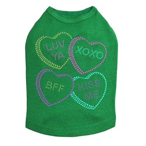 Candy Conversation Hearts #2 Tank - Many Colors - Posh Puppy Boutique