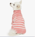 Chenille Classy Striped Sweater in Dusty Rose