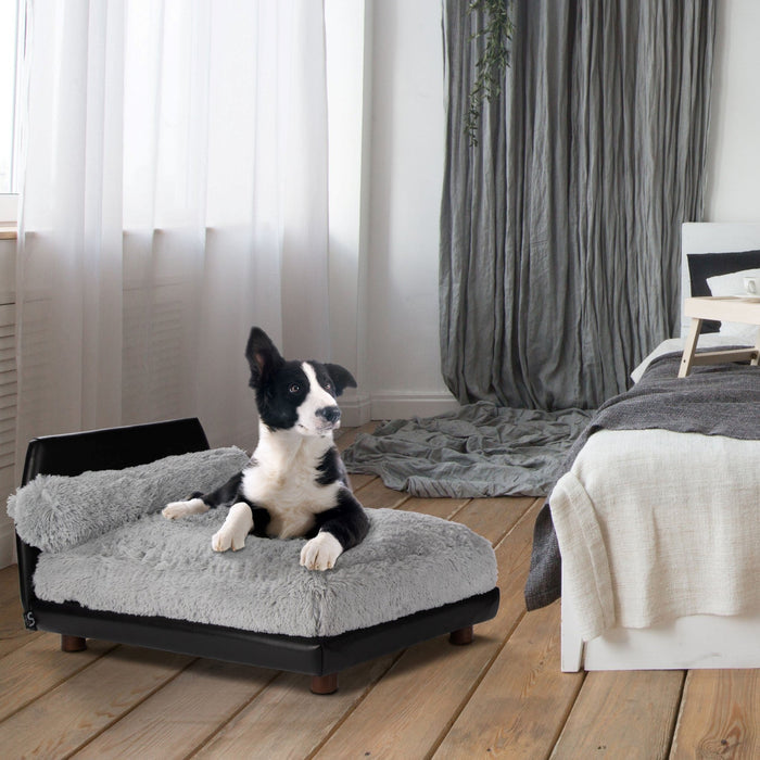 Club Nine Pets Lido Orthopedic Dog Bed in Grey - Posh Puppy Boutique