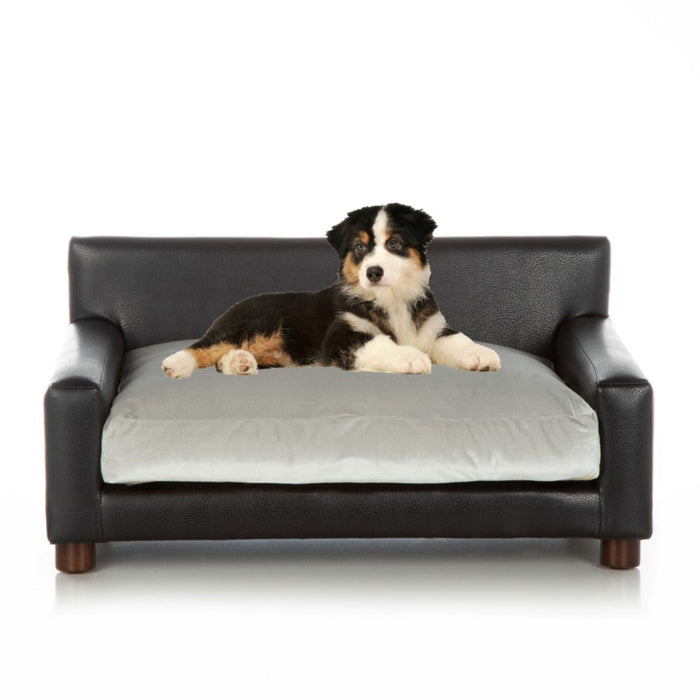 Club Nine Pets Metro Orthopedic Dog Bed in Silver - Posh Puppy Boutique