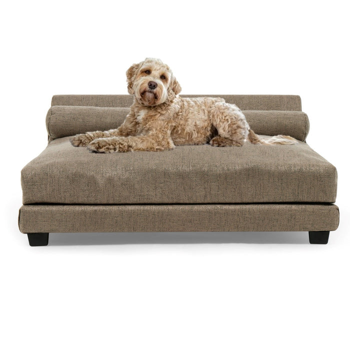 Club Nine Pets Roma Orthopedic Dog Bed in Earth - Posh Puppy Boutique