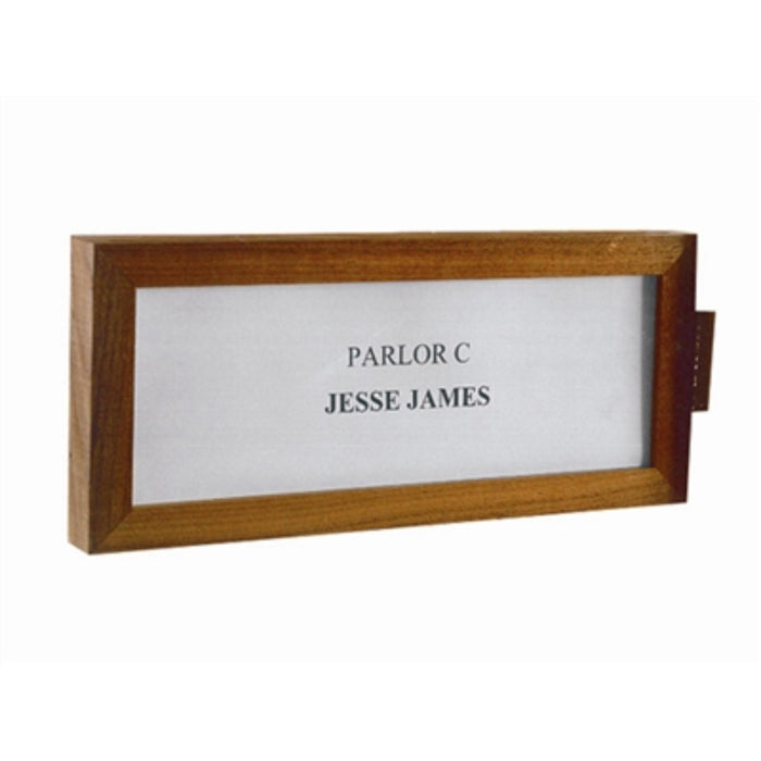 Comp-directory slip-on wall signs used in funeral service operations, from lynch supply