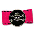 Cool Bones, Pink & Black Dog Hair Bow - Posh Puppy Boutique