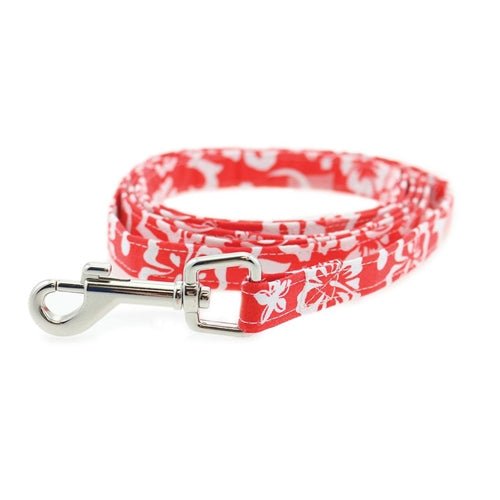 Cool Mesh Harness Hawaiian Hibiscus - Red - Posh Puppy Boutique