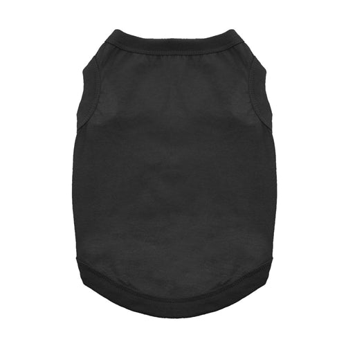Cotton Dog Tank - Jet Black - Posh Puppy Boutique
