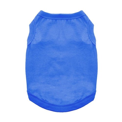 Cotton Dog Tank - Nautical Blue - Posh Puppy Boutique