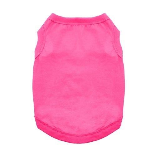 Cotton Dog Tank - Raspberry Sorbet - Posh Puppy Boutique