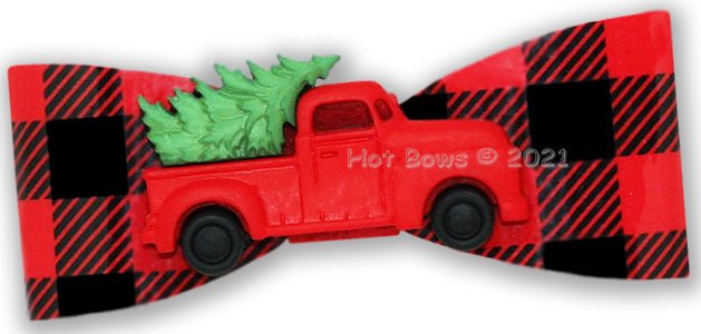 Country Christmas Hair Bow - Posh Puppy Boutique