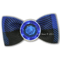 Crystal Blue Dog Hair Bow - Posh Puppy Boutique