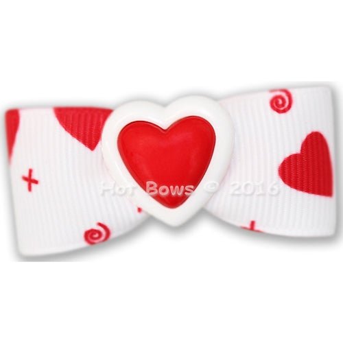 Cute Kiss Hair Bow - Posh Puppy Boutique