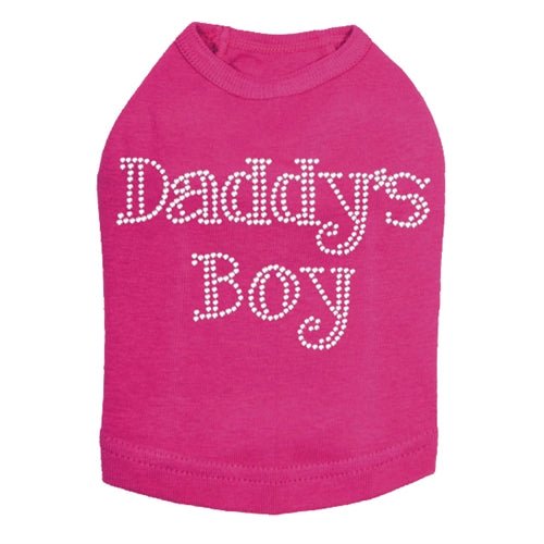 Daddy's Boy Rhinestone Dog Tank - Many Colors - Posh Puppy Boutique