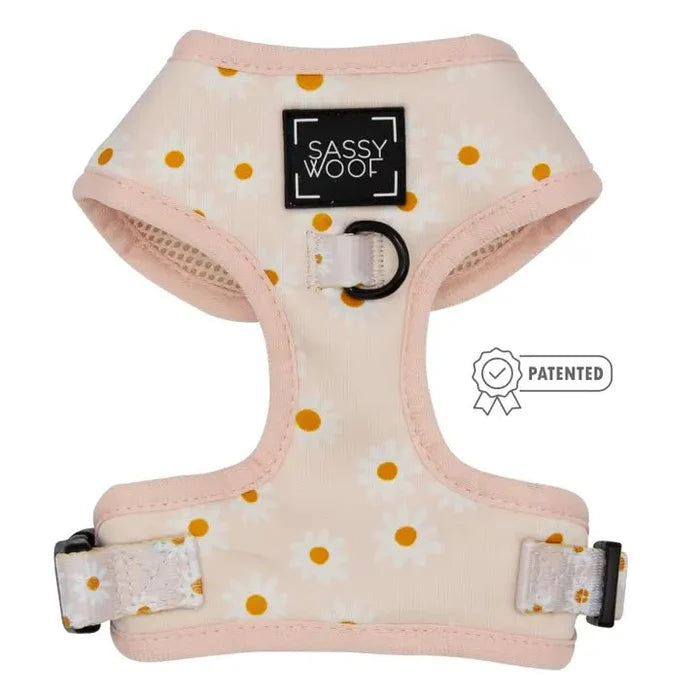 Dainty Daisy Adjustable Dog Harness - Posh Puppy Boutique
