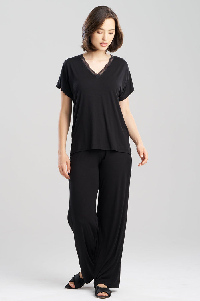 Dhalia Knit Jersey Lace Short Sleeve PJ