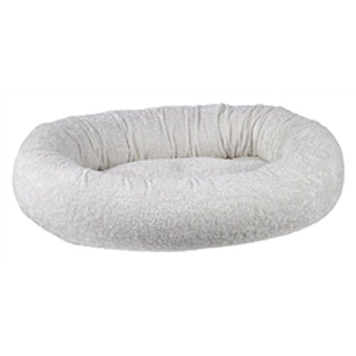 Donut Bed Ivory Sheepskin Faux Fur - Posh Puppy Boutique
