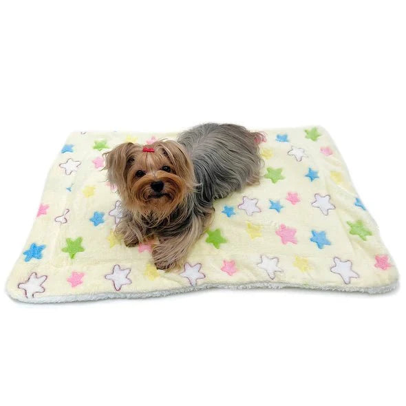 Double Layered Ultra Plush Colorful Stars Blanket - Posh Puppy Boutique