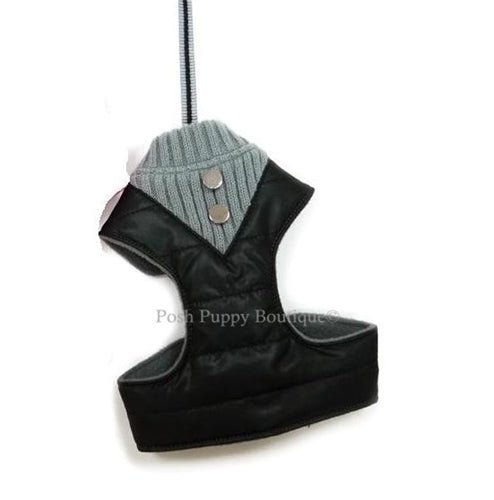 EasyGO Puffer Step in Harnesses - Black - Posh Puppy Boutique
