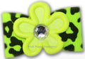 Electric Lime Dog Hair Bow - Posh Puppy Boutique