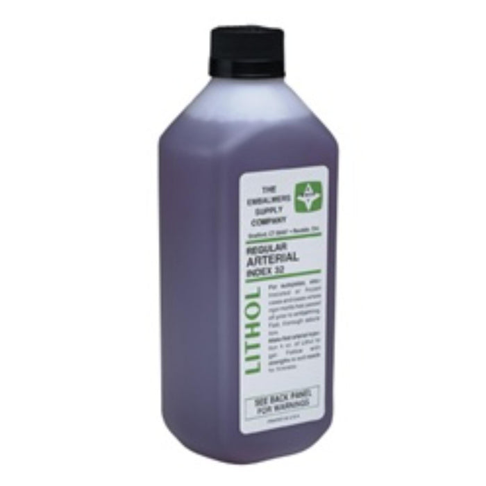 Esco lithol arterial fluid -32 index used in funeral service operations, from lynch supply