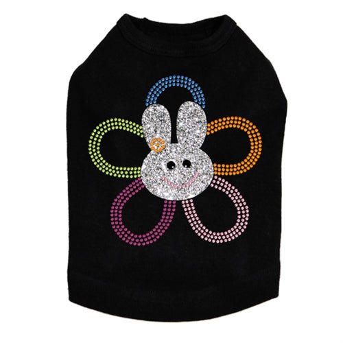 Flower Bunny Rhinestone Dog Tank - Many Colors - Posh Puppy Boutique