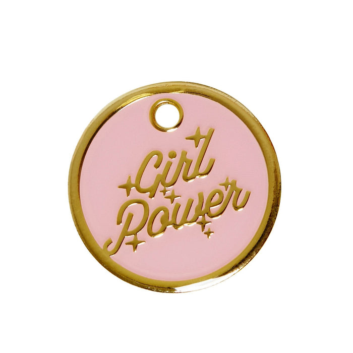 Girl Power Pet ID Tag - Posh Puppy Boutique
